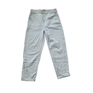 Shinestar light mint pants with pockets and zipper closure, size large